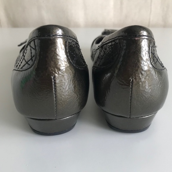 NWOB FRANCO SARTO L-Chord Ballet Flats, Olive Flats, Buckle Flats, Fall Shoes - Picture 5 of 10